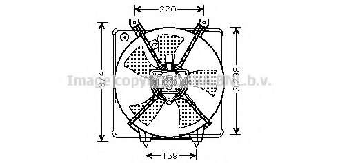 PRASCO MZ7525 Fan, radiator